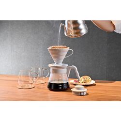 Ibric de cafea Hario V60 VCSD-02-PGR (Transparent/White) Thumb