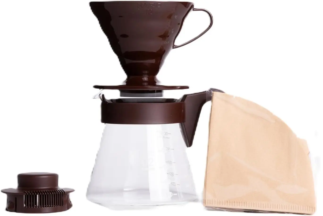 Кофейник Hario V60 VCSD-02CBR-16 (Transparent/Brown)