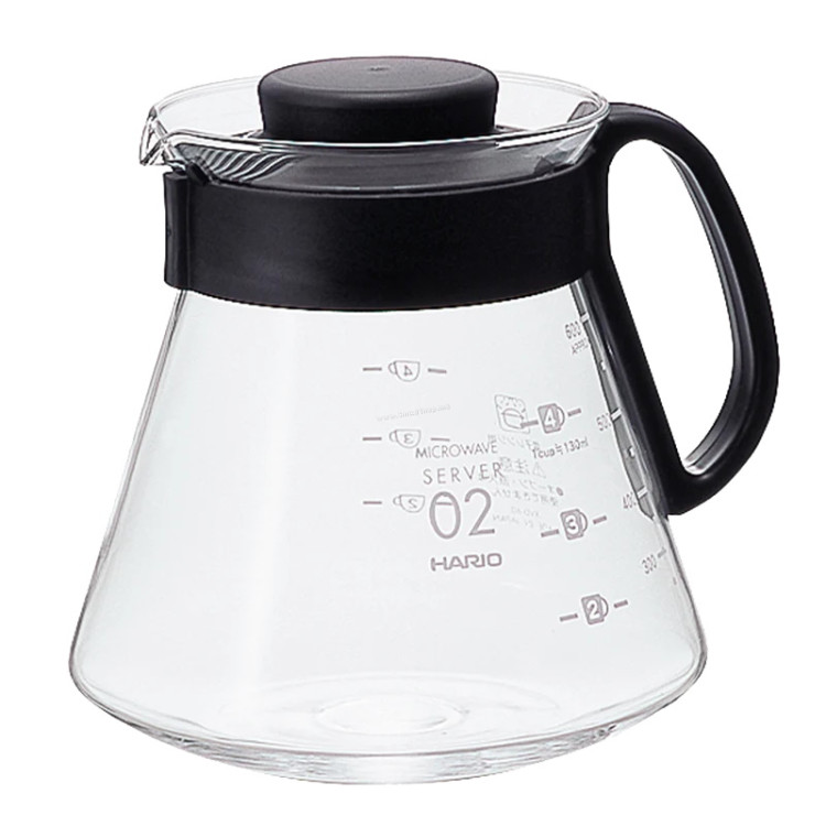 Кофейник Hario V60 XVD-60B-EX (Transparent/Black)