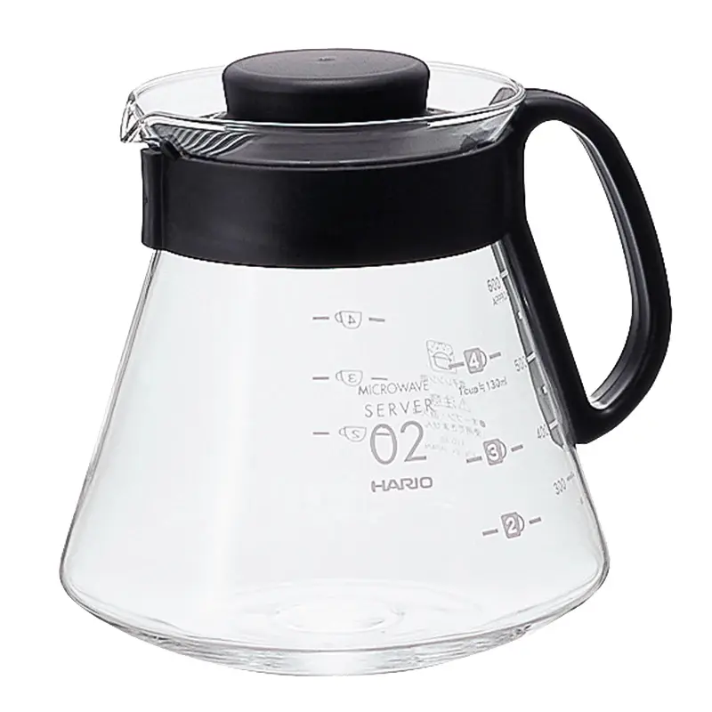 Кофейник Hario V60 XVD-60B-EX (Transparent/Black)
