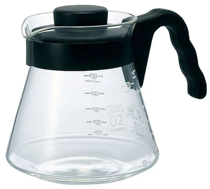 Ibric de cafea Hario VCS-02B V60 (Transparent)