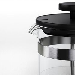 Infuzor ceai Ikea Upphetta sticla 1L (Negru/Transparent) Thumb