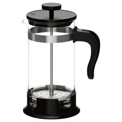 Infuzor ceai Ikea Upphetta sticla 1L (Negru/Transparent) Thumb