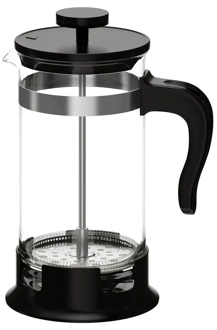 Infuzor ceai Ikea Upphetta sticla 1L (Negru/Transparent)