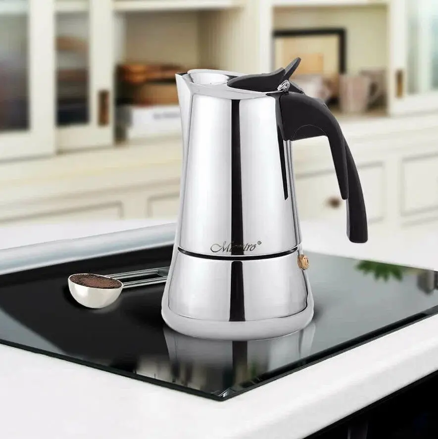 Гейзерная кофеварка Maestro Mr-1660-6 (Inox)