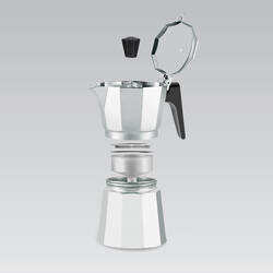Гейзерная кофеварка Maestro Mr-1666-9 (Inox) Thumb