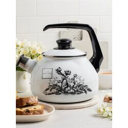 Ceainic Metrot Black Rose (White/Black) Thumb