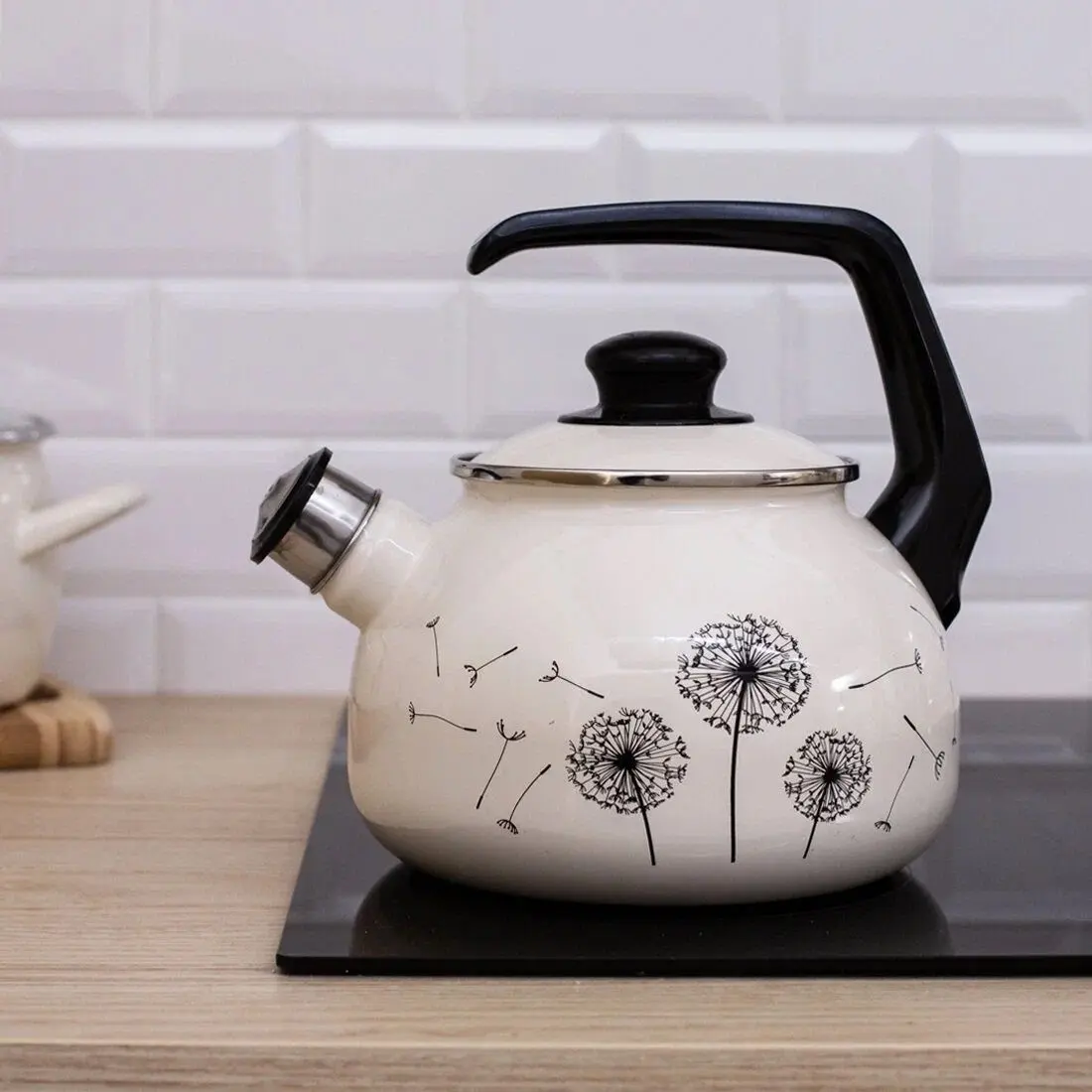 Чайник Metrot Dandelion (White/Black)