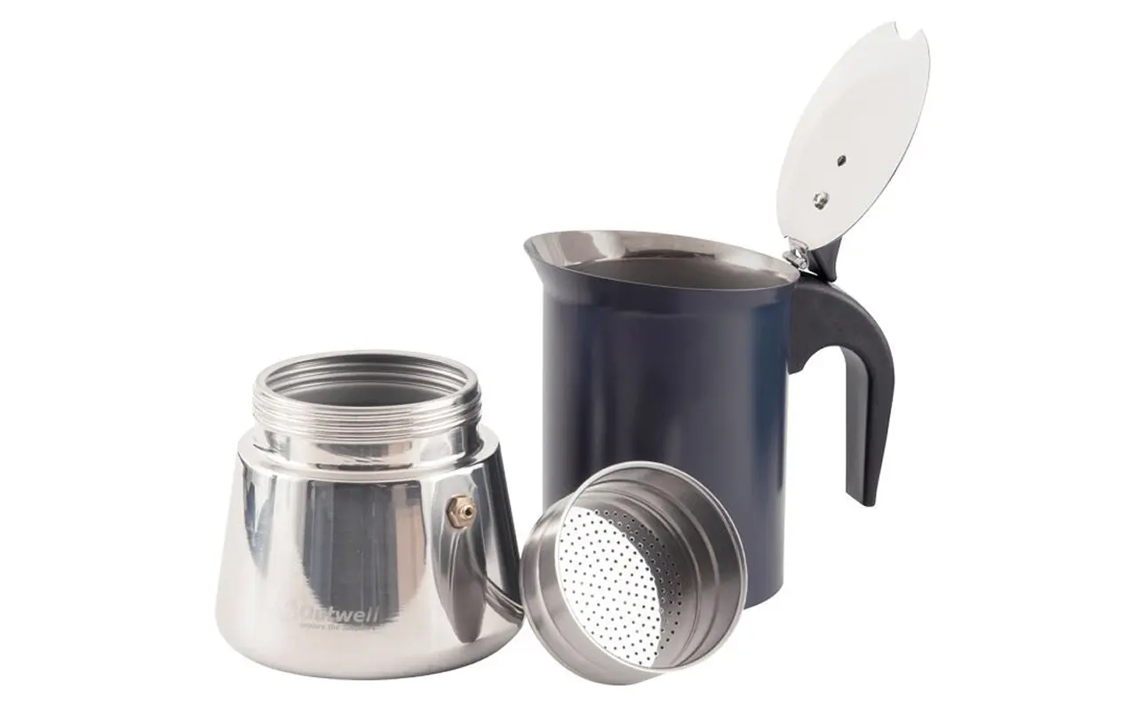 Гейзерная кофеварка Outwell Barista Espresso Maker 651287 (Inox/Blue)