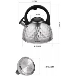 Ceainic Polaris Kontur 3L (Gray) Thumb