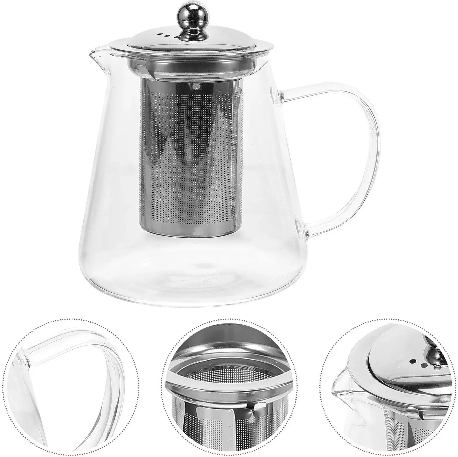Заварочный чайник SG Liv 56181 (Inox/Transparent) - 3