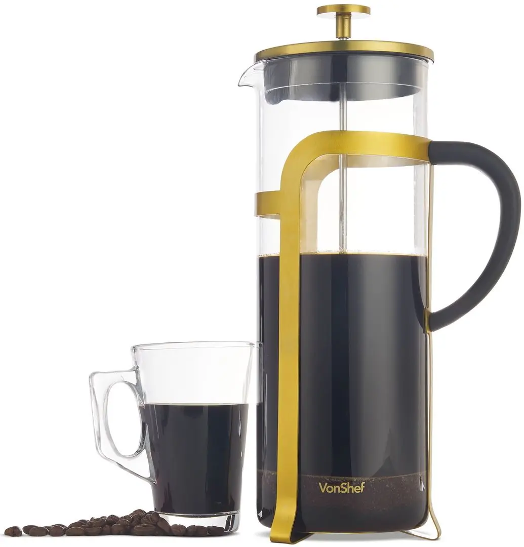Infuzor de ceai VonShef 1000085 (Gold/Black)