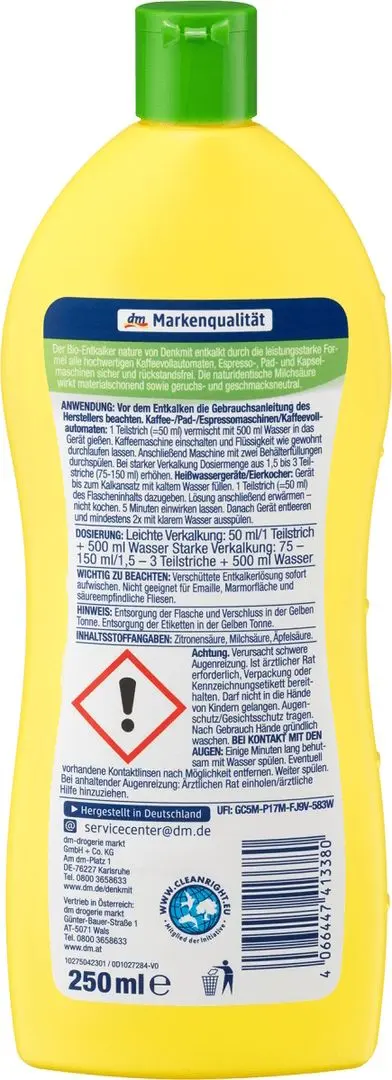 Средство от накипи Denkmit Bio Nature 250мл