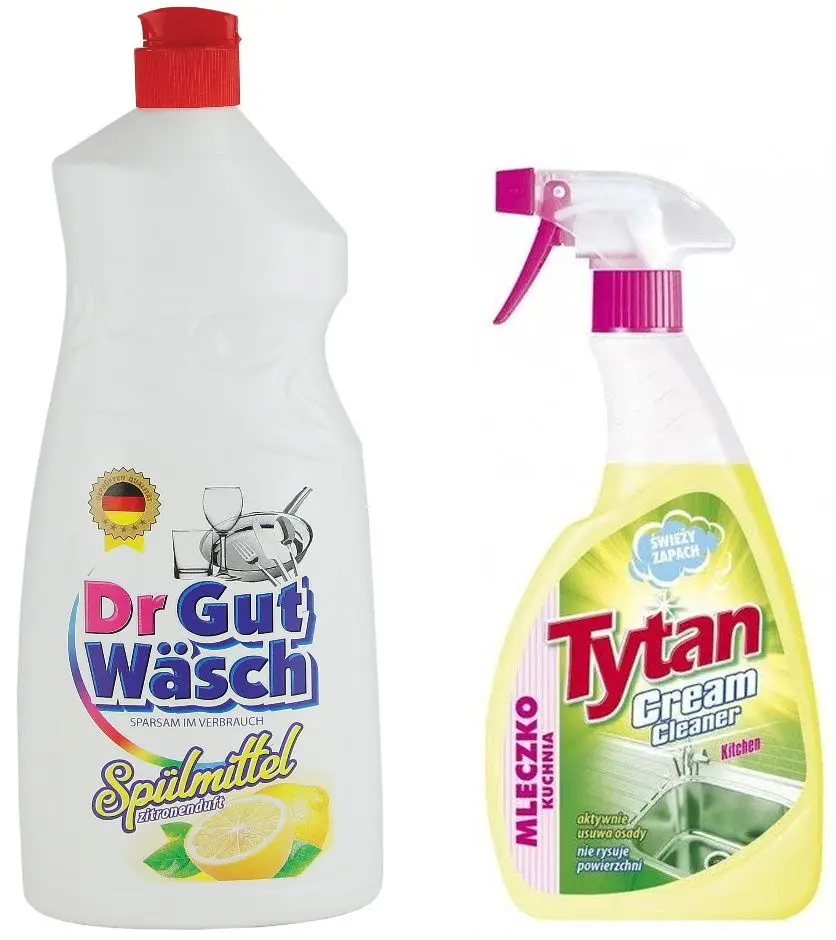 Set de curățare pentru bucatarie Dr. Gut Wasch Spulmittel 1L + Tytan Cream Cleaner Kitchen 500ml