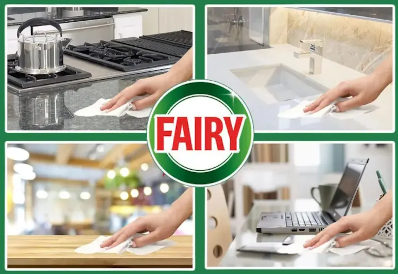 Универсальные влажные салфетки для уборки Fairy Power Wipes 100pcs