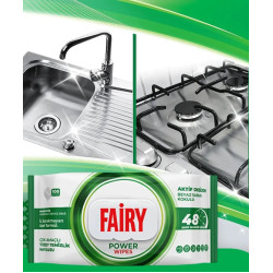 Универсальные влажные салфетки для уборки Fairy Power Wipes 100pcs Thumb