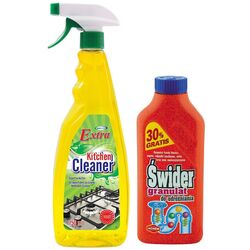 Set de curățare pentru bucatarie Garchem Extra Kitchen Cleaner 750ml + Swider Granulat 500g