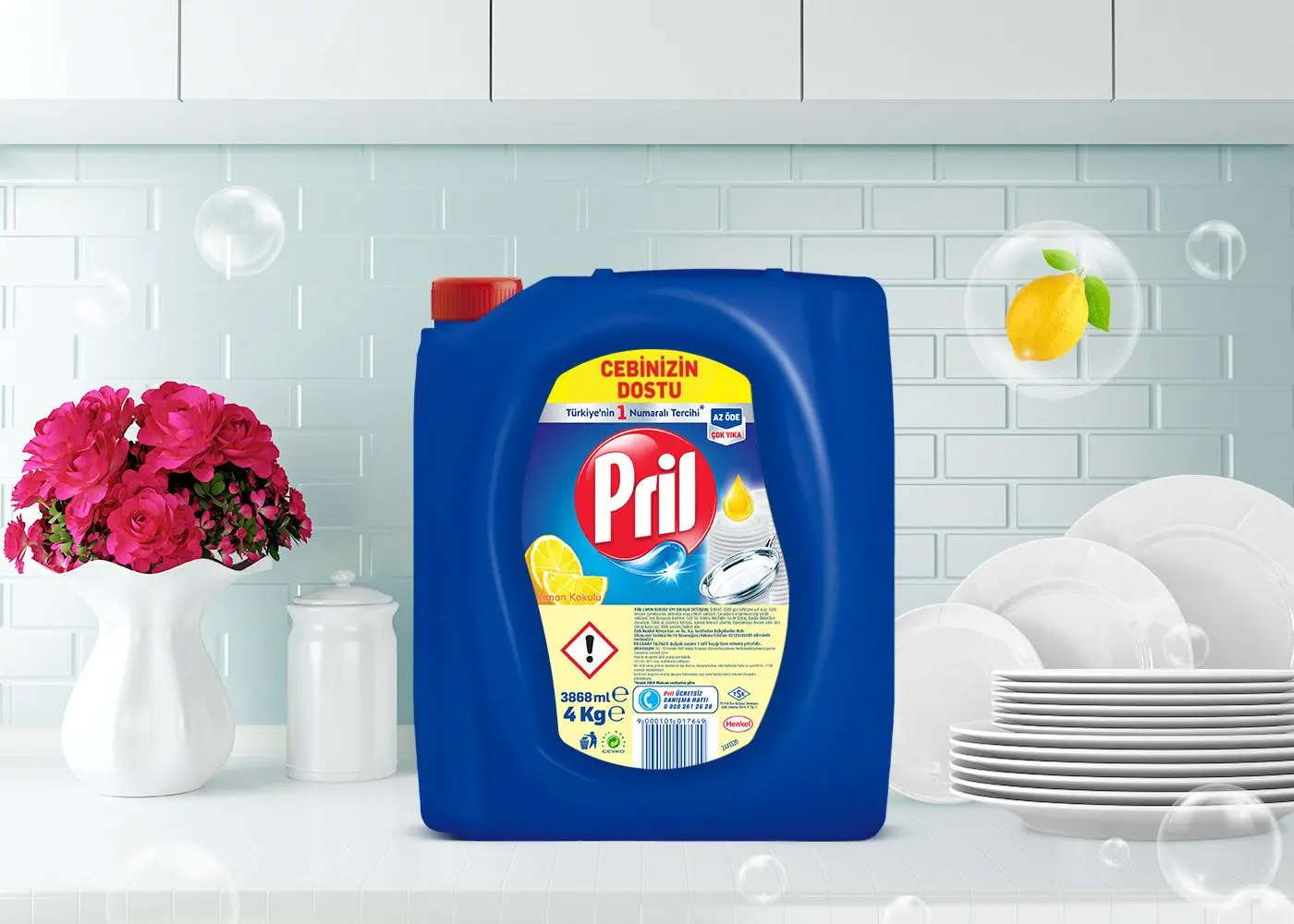 Gel pentru vesela Pril Limon 3.8L