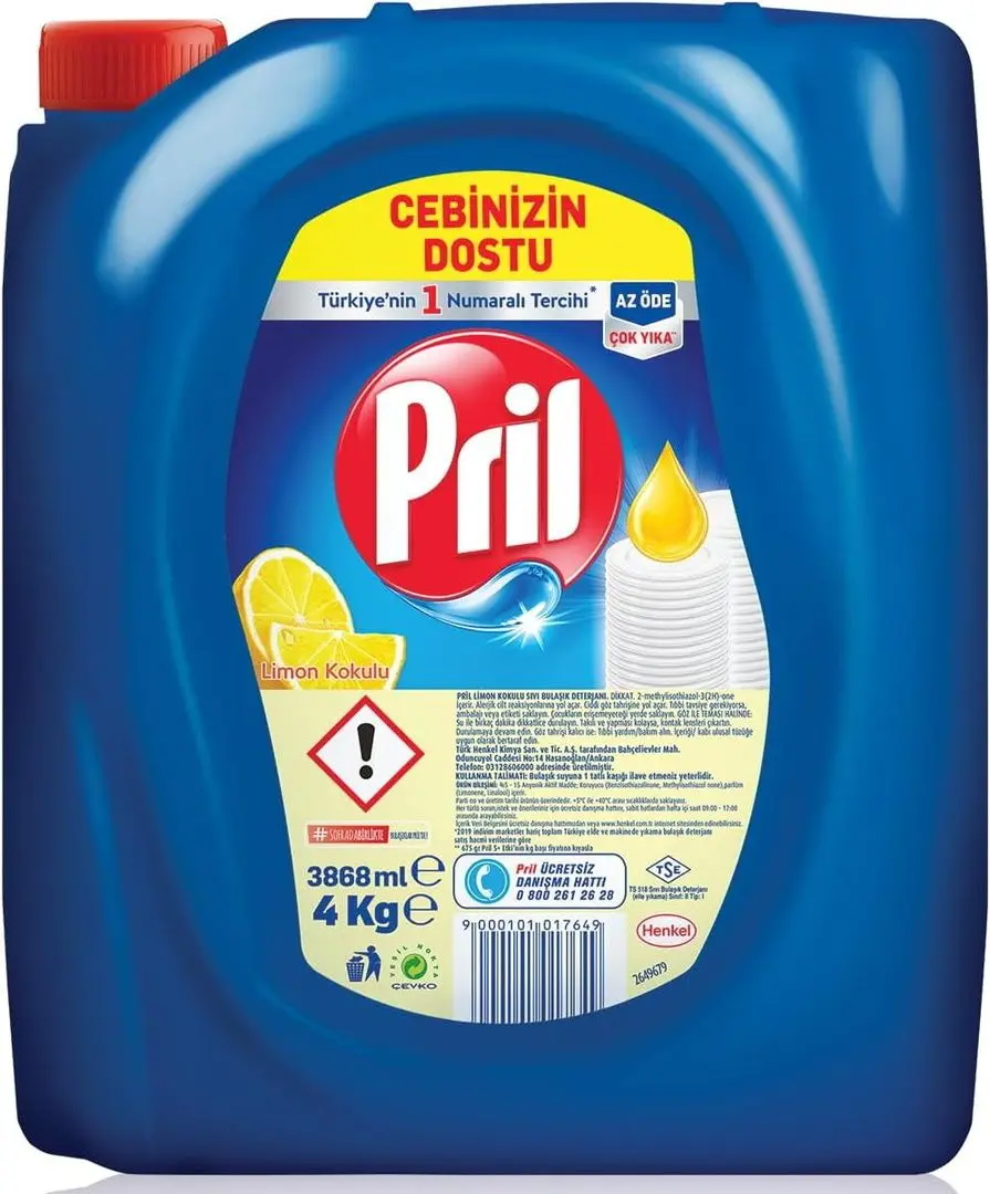 Gel pentru vesela Pril Limon 3.8L
