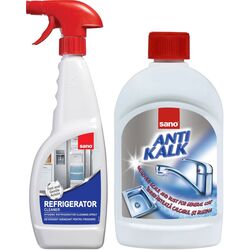 Set pentru curatare Sano Refrigerator Cleaner 750 ml + Anti Kalk Rust 500 ml