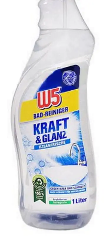 Средство для мытья ванны W5 Bad Reiniger Kraft & Glanz 1L - 2