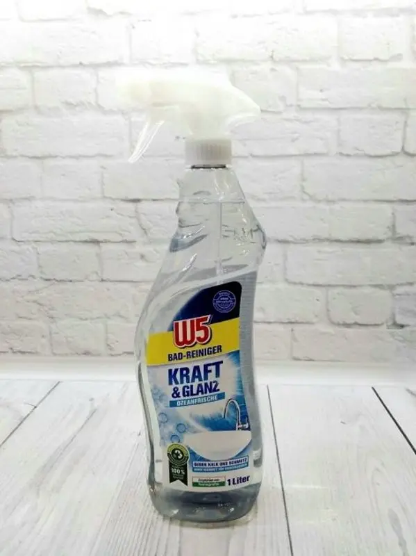 Средство для мытья ванны W5 Bad Reiniger Kraft & Glanz 1L - 3
