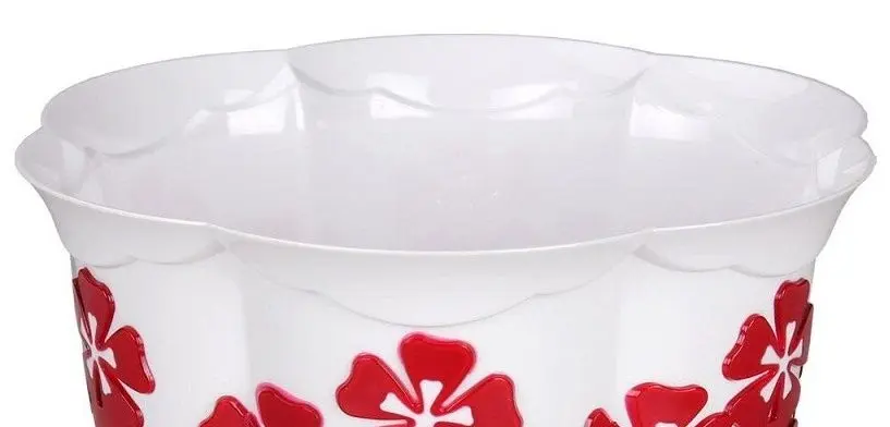 Горшок Альтернатива М2206 Камелия (Белый/Красный) - 3