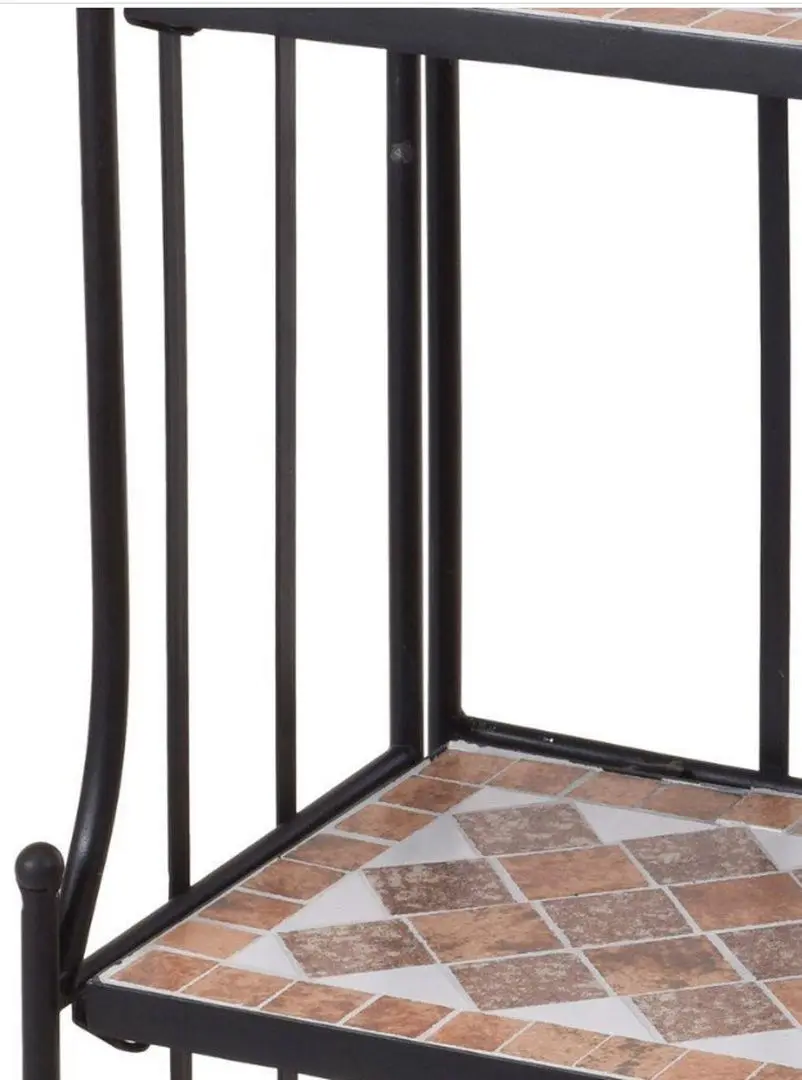 Etajera pentru flori Ambiance Mozaic (Black)