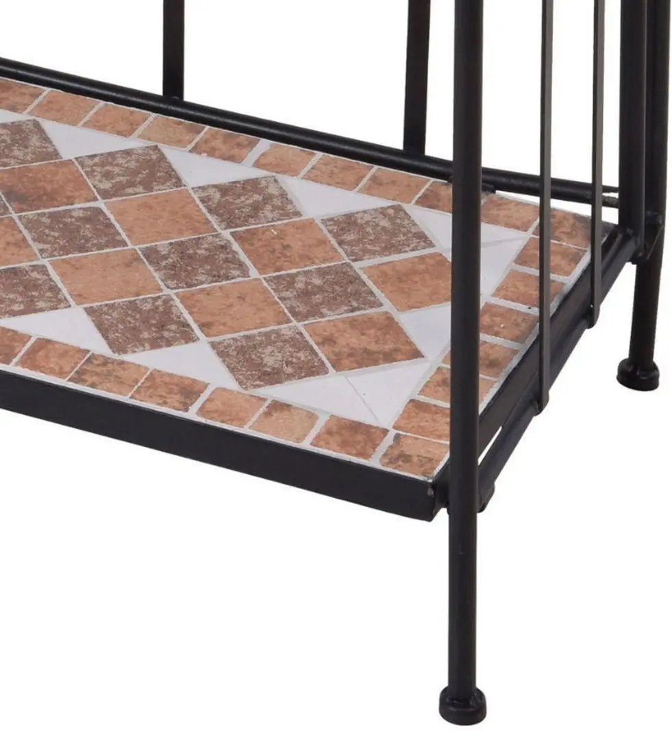 Etajera pentru flori Ambiance Mozaic (Black)