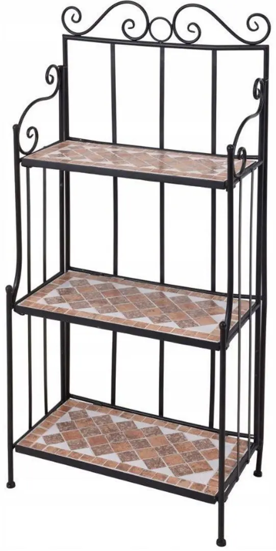 Etajera pentru flori Ambiance Mozaic (Black)