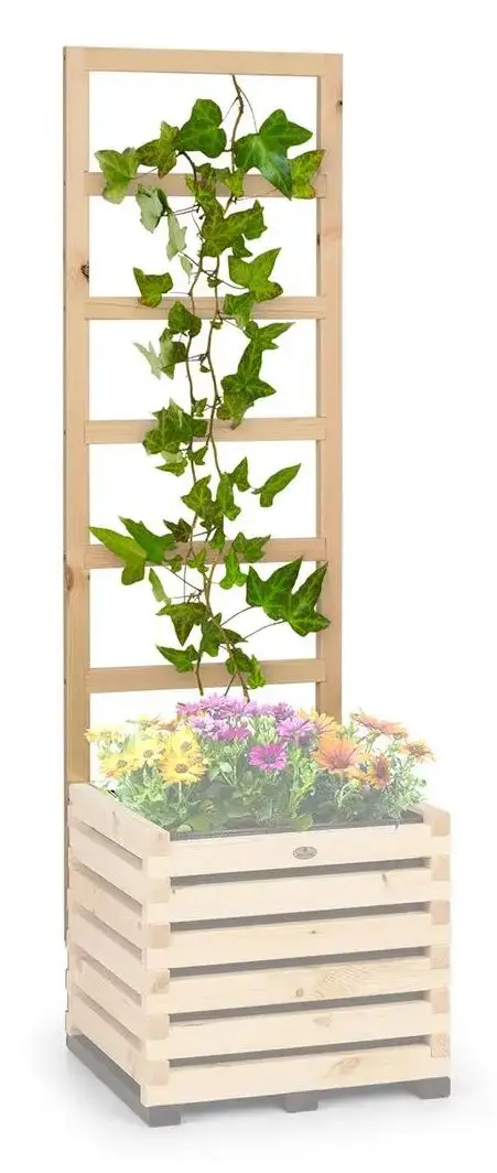 Jardiniera de flori + spalier Blumfeldt Mod Grow 50 UP (Wood)