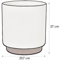 Set ghiveciuri pentru flori Blumfeldt Enspijk (White/Brown) Thumb