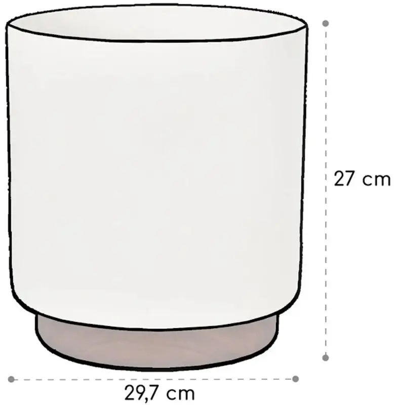 Set ghiveciuri pentru flori Blumfeldt Enspijk (White/Brown) - 3