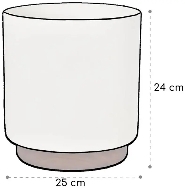 Set ghiveciuri pentru flori Blumfeldt Enspijk (White/Brown) - 4