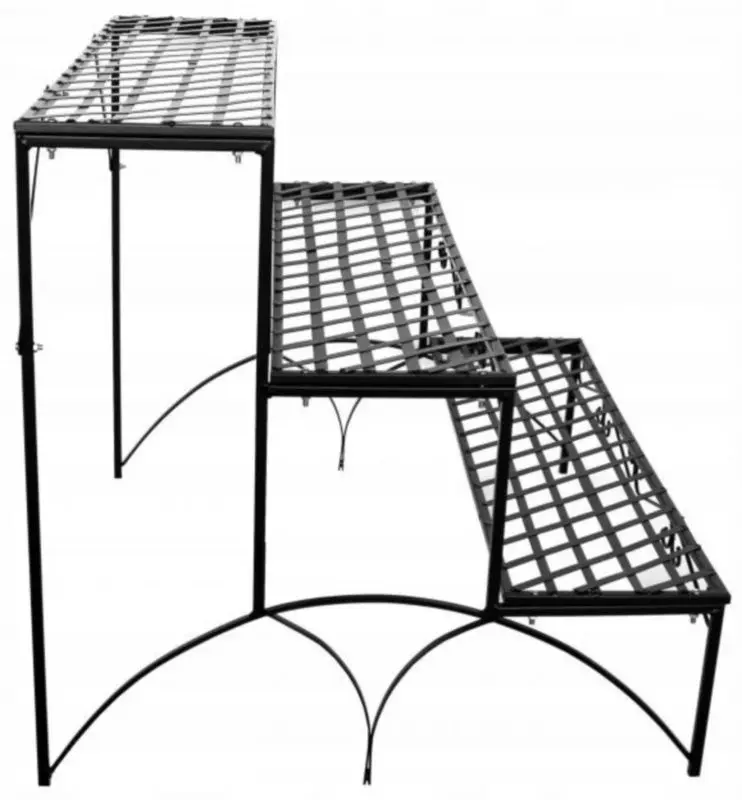 Etajera pentru flori Chomik PERG-N9567 (Black) - 3