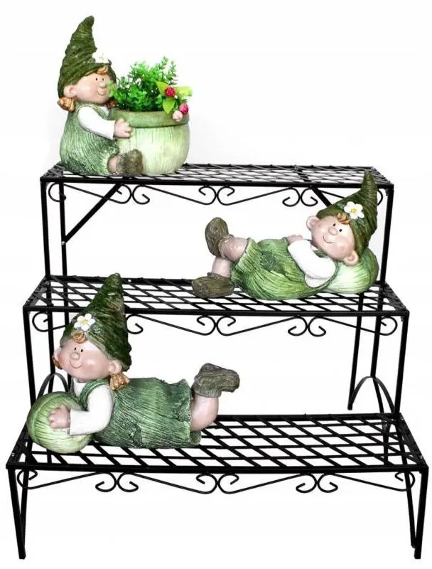 Etajera pentru flori Chomik PERG-N9567 (Black) - 4