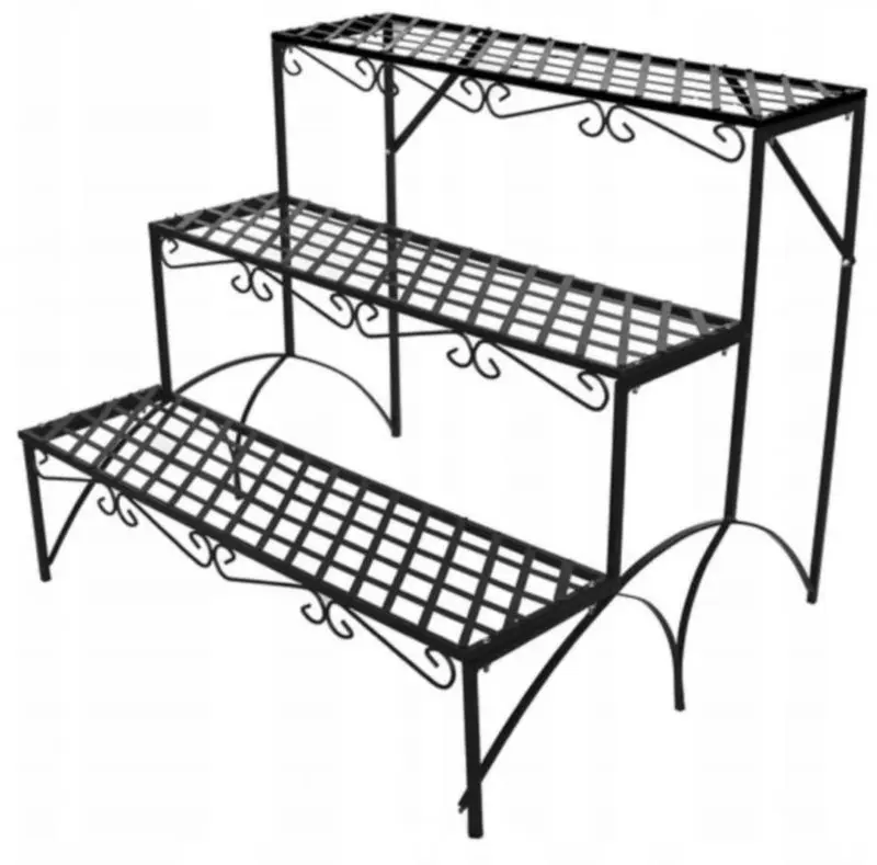 Etajera pentru flori Chomik PERG-N9567 (Black)