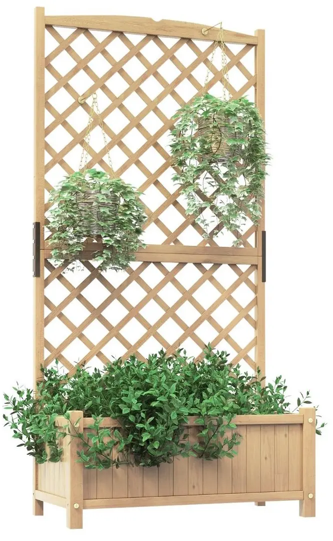 Jardiniera de flori + spalier Costway GT3923NA (Natural)