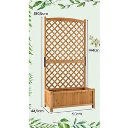 Jardiniera de flori + spalier Costway GT3923OR (Wood) Thumb