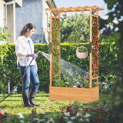 Jardiniera de flori + spalier Costway GT4110OR (Orange) Thumb