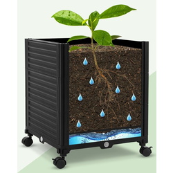 Jardiniera de flori + spalier Costway GT4166BK (Black) Thumb