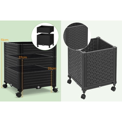 Jardiniera de flori + spalier Costway GT4166BK (Black) Thumb