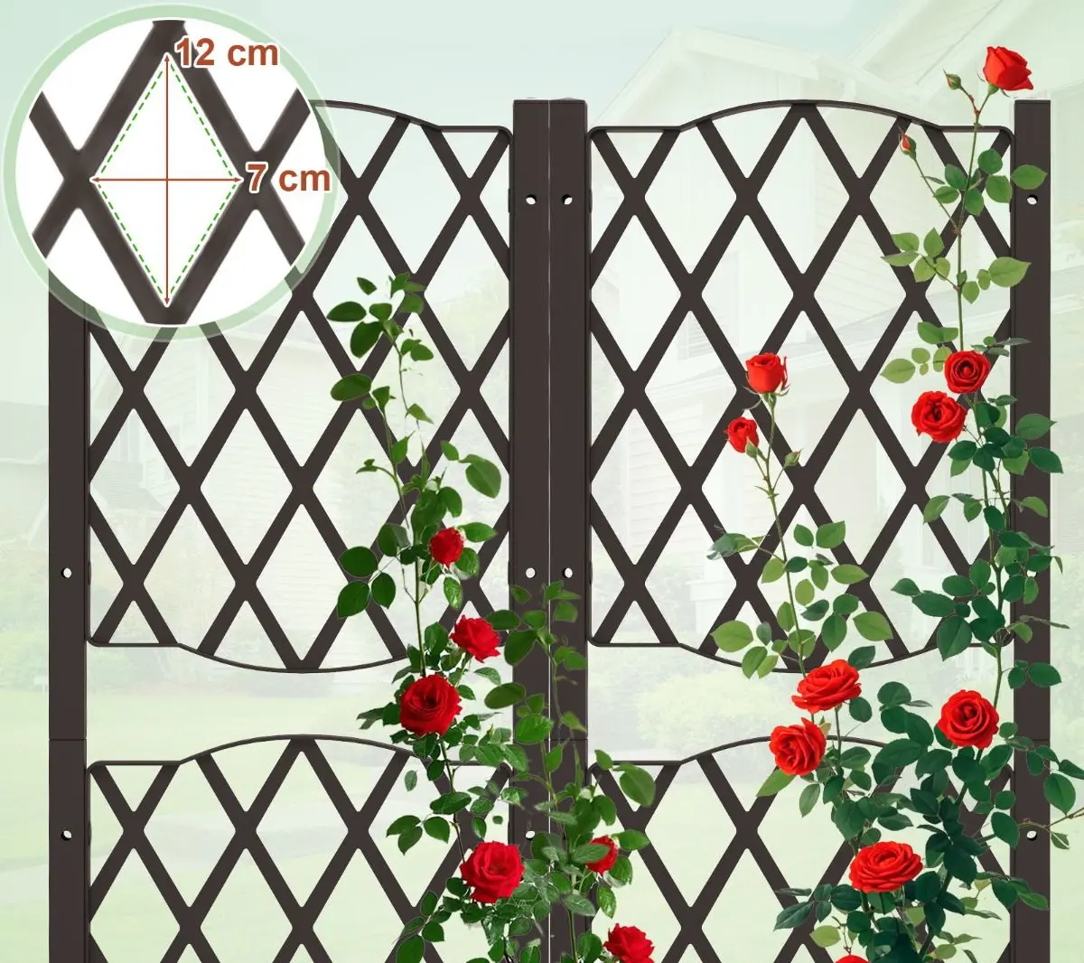 Цветочный ящик + шпалера Costway GT4324CF (Brown) - 2