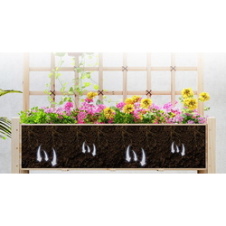 Jardiniera de flori + spalier Costway GT4342NA (Natural) Thumb