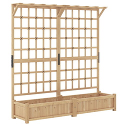 Цветочный ящик + шпалера Costway GT4347OR (Natural)