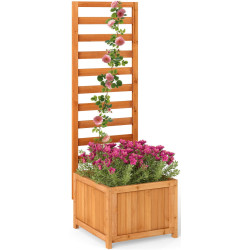 Jardiniera de flori + spalier Costway GT4646OR (Orange) Thumb