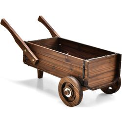 Carucior decorativ pentru flori Costway GT3929CF (Rustic Brown) Thumb