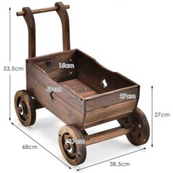 Декоративная тележка для цветов Costway GT3930CF (Rustic Brown) Thumb
