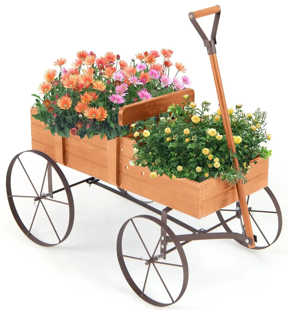 Декоративная тележка для цветов Costway GT4183OR (Orange)