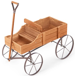 Carucior decorativ pentru flori Costway GT4183OR (Orange)